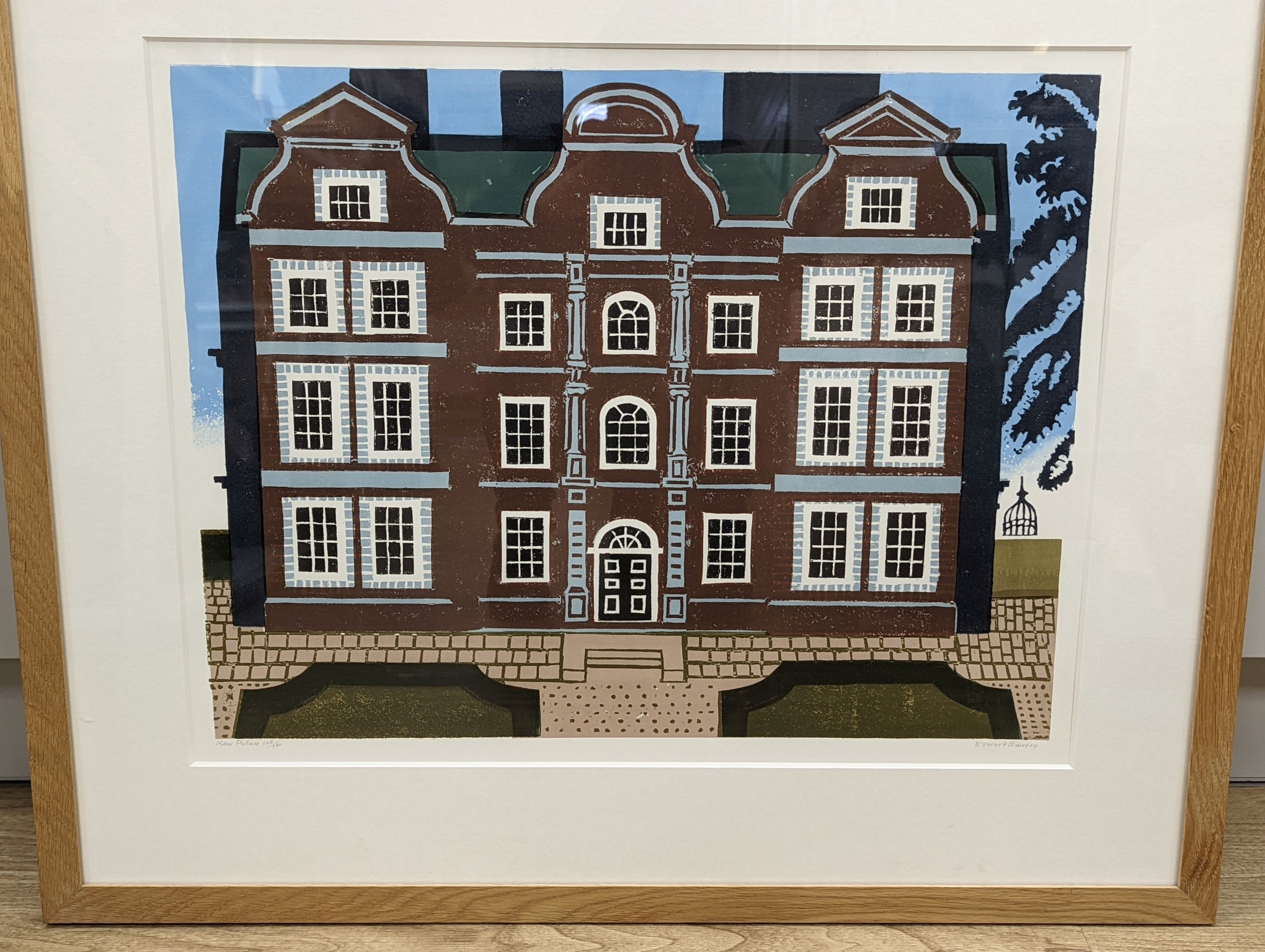 Edward Bawden (1903- 1989), lithograph, Kew Palace, signed in pencil, 103/160, 50 x 64cm